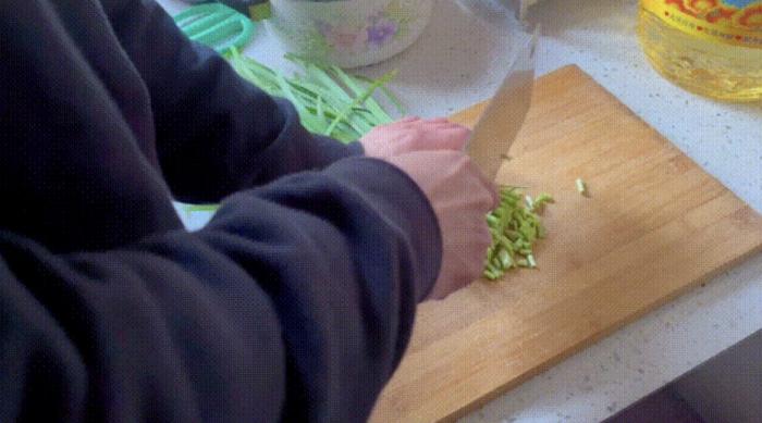 韭菜切段